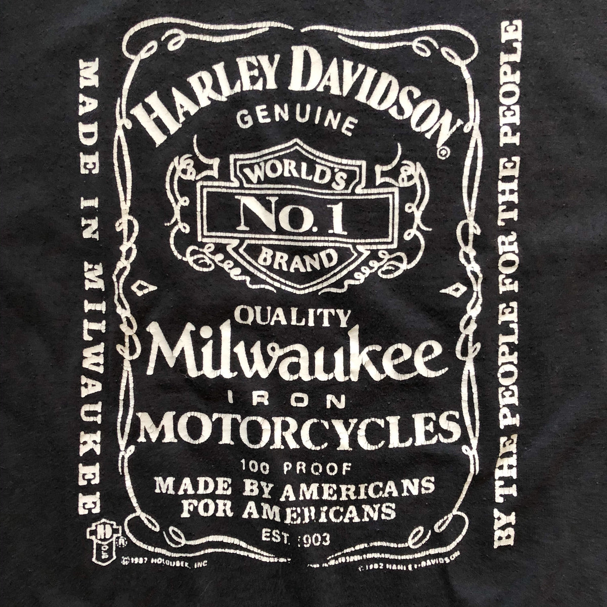 VINTAGE 80'S HARLEY DAVIDSON JACK DANIELS TANK – SANFT