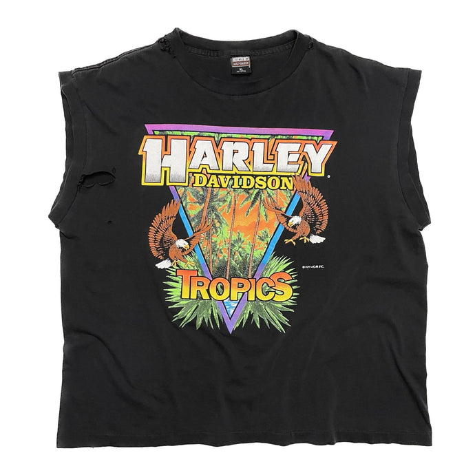 VINTAGE DISTRESSED HARLEY TROPICS TANK