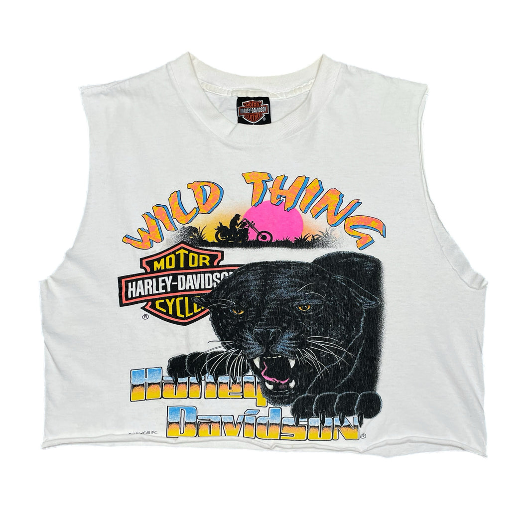 VINTAGE HARLEY WILD THING CROPPED TANK