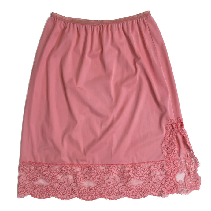 VINTAGE PINK LACE SLIP SKIRT SIZE SMALL