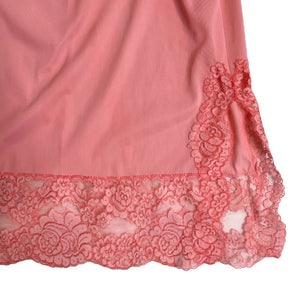 VINTAGE PINK LACE SLIP SKIRT SIZE SMALL