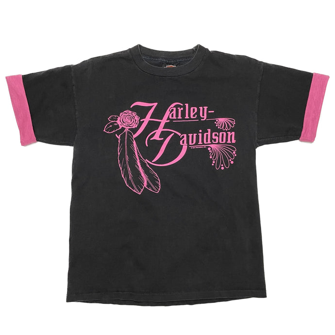 VINTAGE 90’S PINK HARLEY TEE