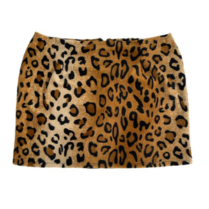 VINTAGE LEOPARD MINI SKIRT