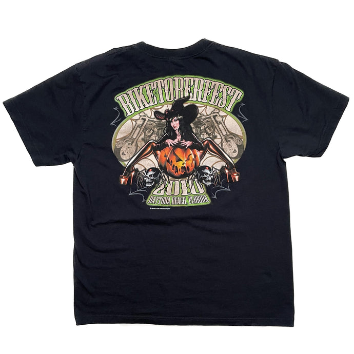 VINTAGE BIKETOBERFEST HALLOWEEN PIN UP TEE
