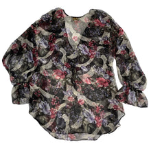 VINTAGE VICTORIA’S SECRET FLORAL RUFFLE BLOUSE