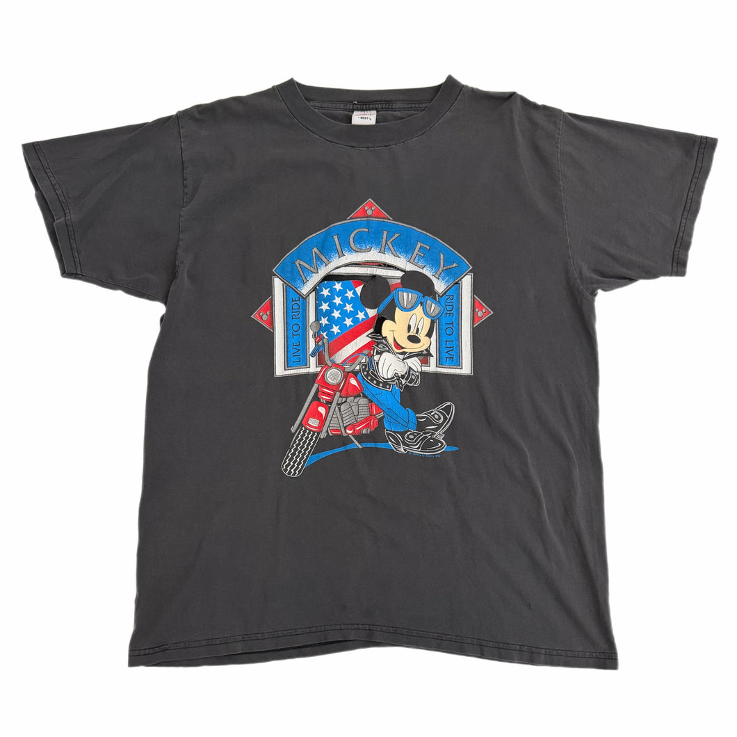 VINTAGE LIVE TO RIDE MICKEY TEE