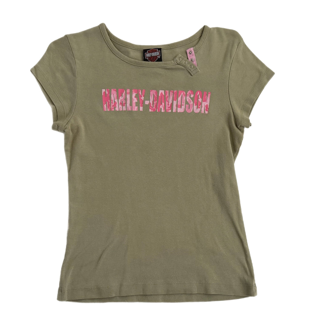 VINTAGE HARLEY PINK CAMO TEE