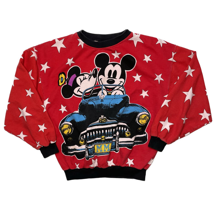 VINTAGE MICKEY AND MINNIE CAR CREWNECK