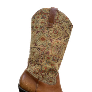VINTAGE TAPESTRY COWBOY BOOTS