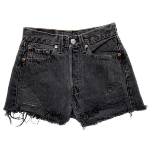 VINTAGE 501 LEVIS DENIM SHORTS DISTRESSED