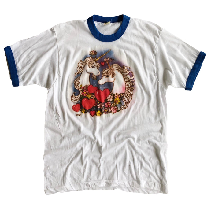 VINTAGE 80'S UNICORN RINGER TEE