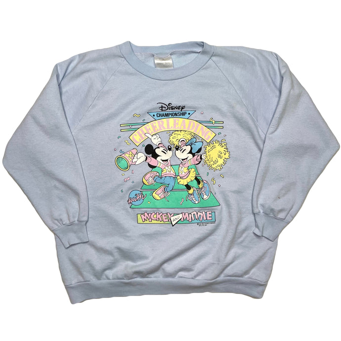 VINTAGE CHEERLEADING MICKEY & MINNIE CREWNECK