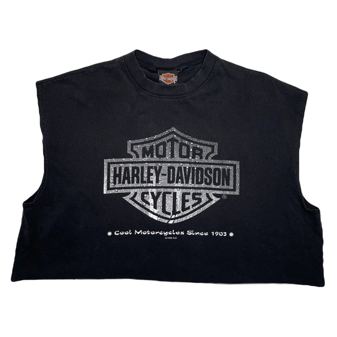 VINTAGE 90’S HARLEY LOGO CROP TANK