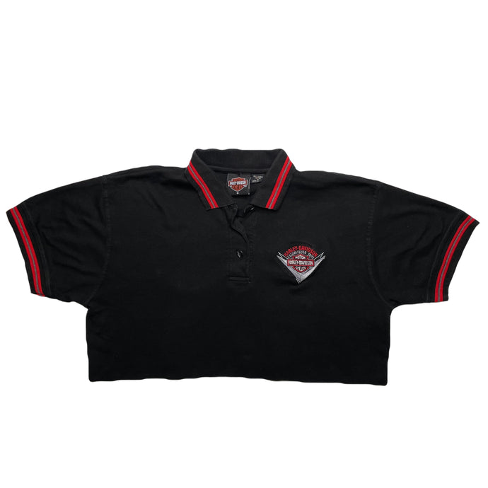 VINTAGE HARLEY CROPPED POLO