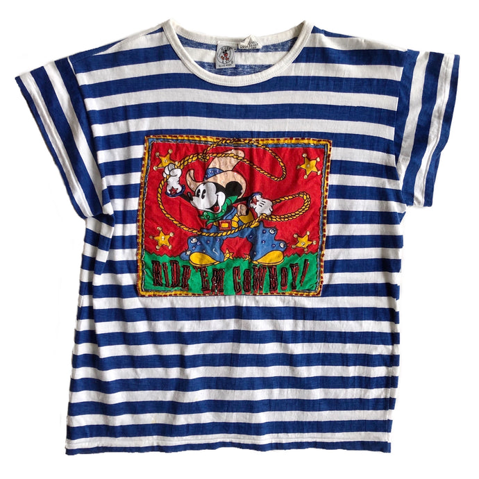 VINTAGE COWBOY MICKEY EMBELLISHED TEE