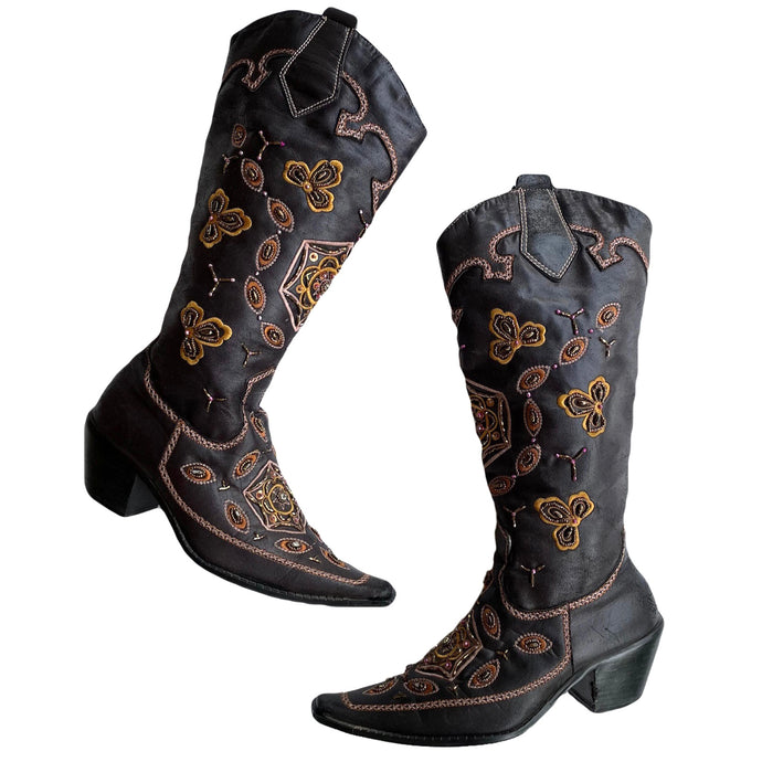 VINTAGE EMBELLISHED COWBOY BOOTS