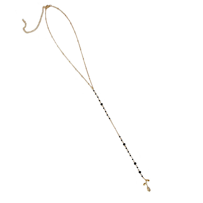 ROSE LARIAT NECKLACE