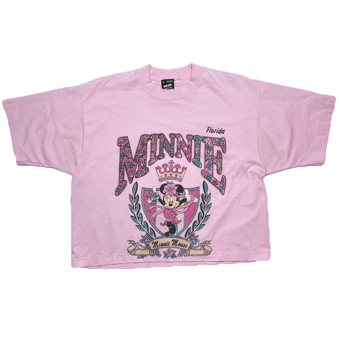 VINTAGE FLORAL MINNIE CROP TEE