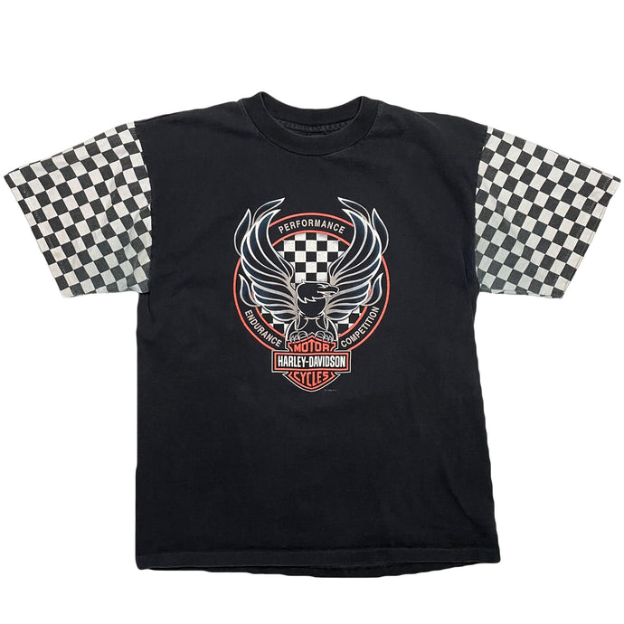 VINTAGE 90’S HARLEY CHECKERED TEE