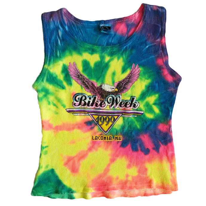 VINTAGE 90'S TIE DYE BIKE WEEK TANK