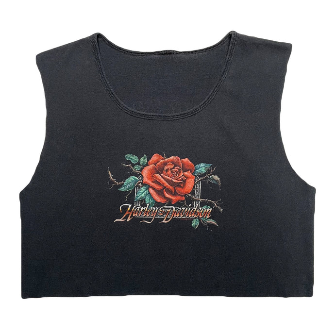 VINTAGE 90’S HARLEY ROSE CROP TANK