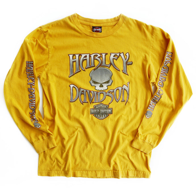 VINTAGE HARLEY CHROME SKULL LONG SLEEVE