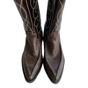 VINTAGE EMBROIDERED COWBOY BOOTS