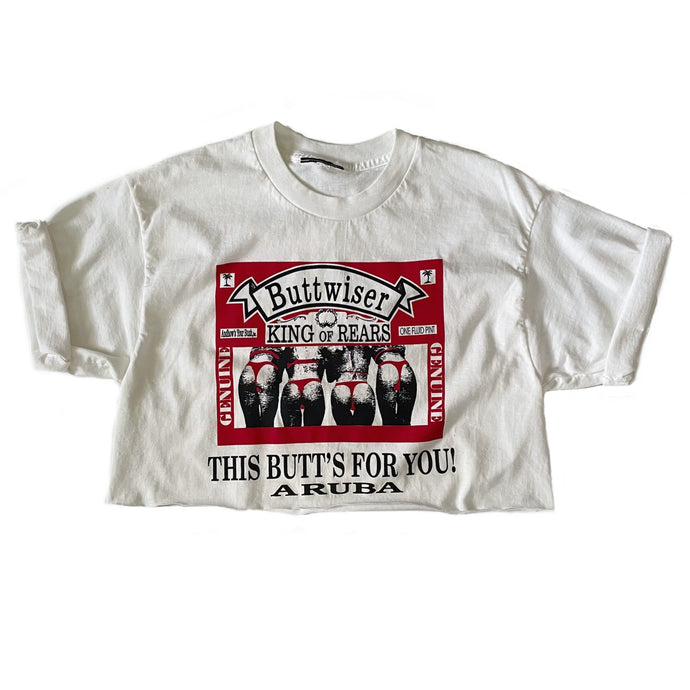 VINTAGE BUTTWISER CROP TEE