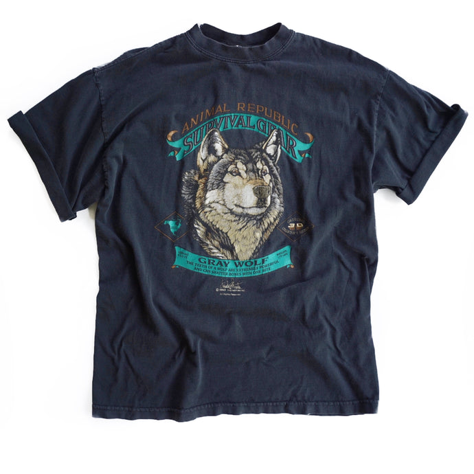 VINTAGE 90'S WOLF 3D EMBLEM TEE