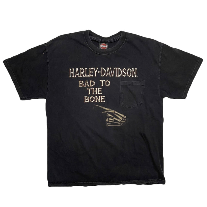 VINTAGE HARLEY BAD TO THE BONE TEE