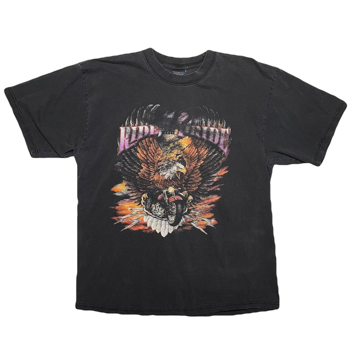 VINTAGE DISTRESSED EAGLE BIKE TEE