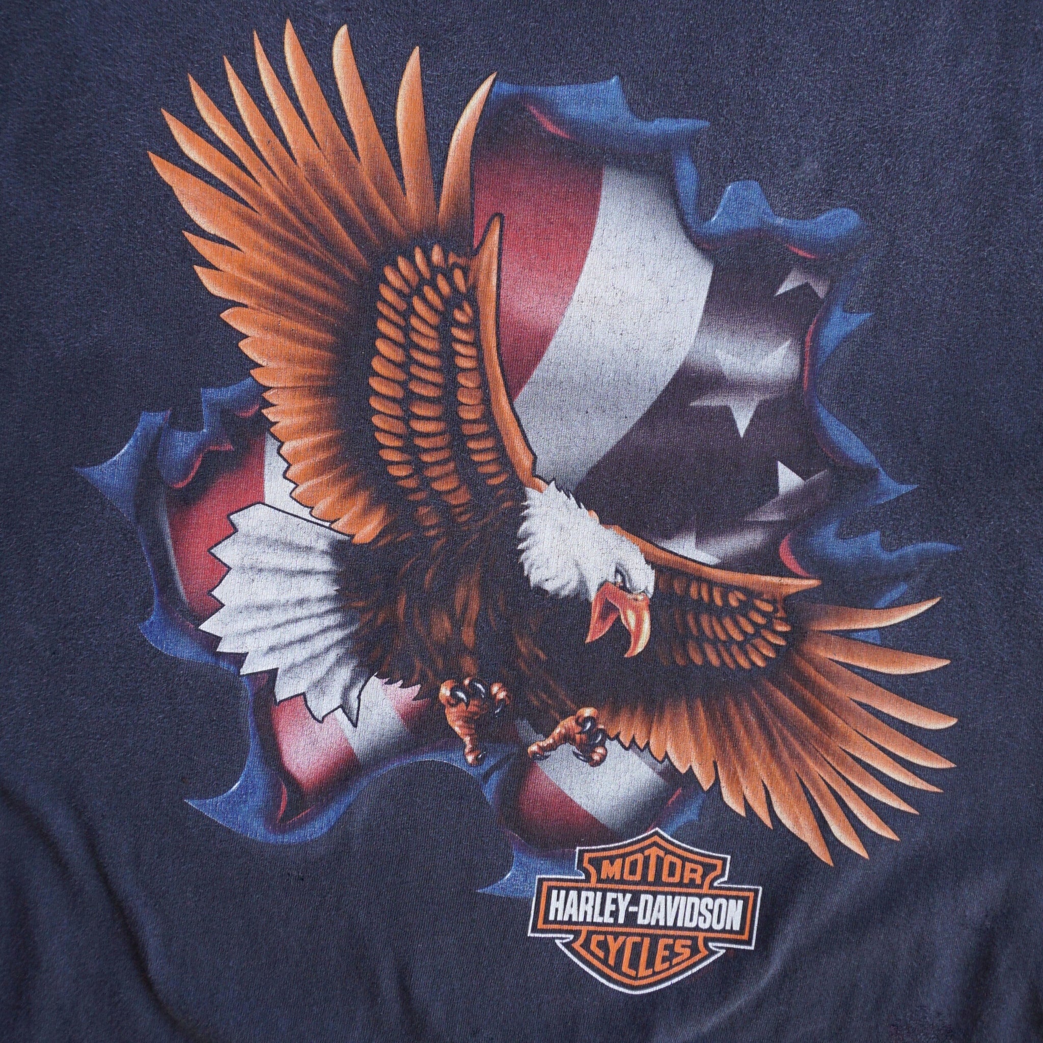 harley davidson eagle logo american flag