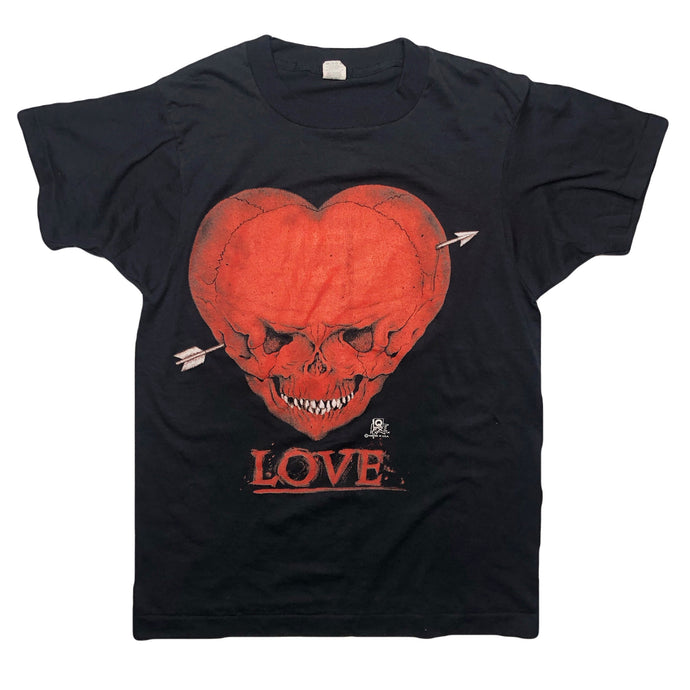 VINTAGE 80'S SKULL LOVE TEE