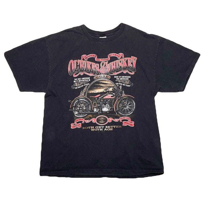 VINTAGE BIKES AND WHISKEY TEE