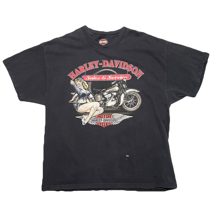 VINTAGE DISTRESSED HARLEY NEW JERSEY TEE