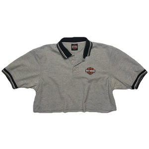 VINTAGE HARLEY CROPPED POLO