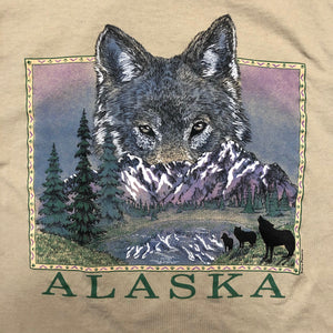 VINTAGE 90'S ALASKA WOLF TEE