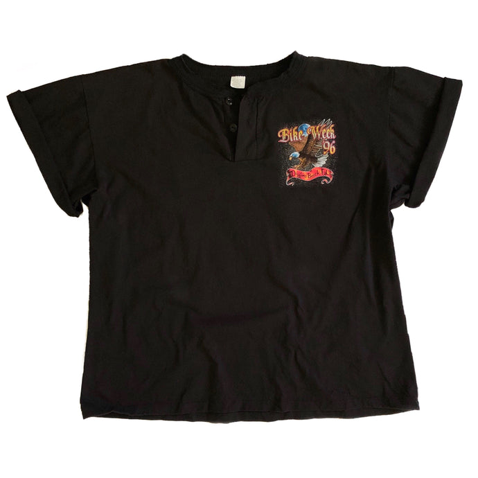 VINTAGE 90'S BIKE WEEK BUTTON UP TEE