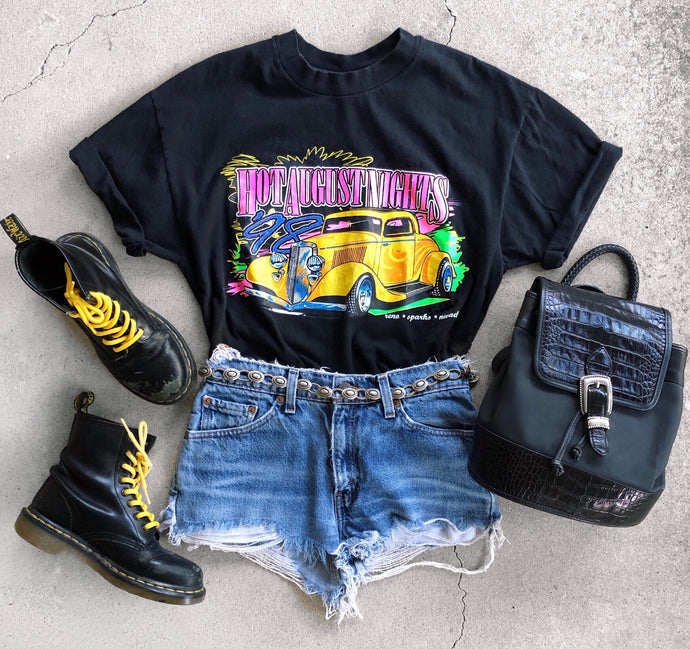 VINTAGE 90'S NEON CLASSIC CAR TEE