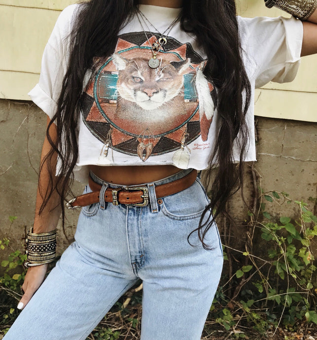 VINTAGE 90'S DREAM CATCHER CROP TEE