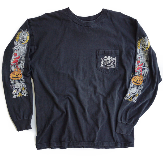 VINTAGE 90'S HALLOWEEN BIKETOBERFEST LONG SLEEVE