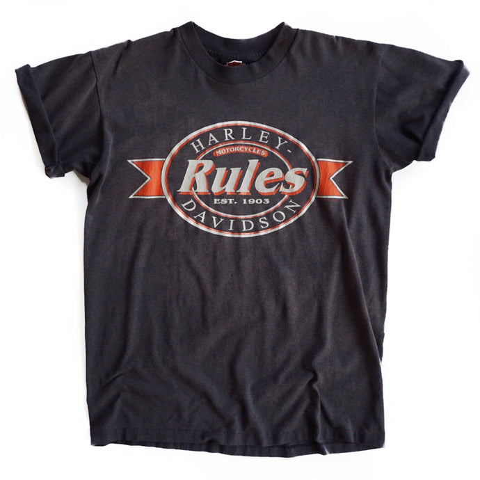 VINTAGE 90'S HARLEY RULES TEE