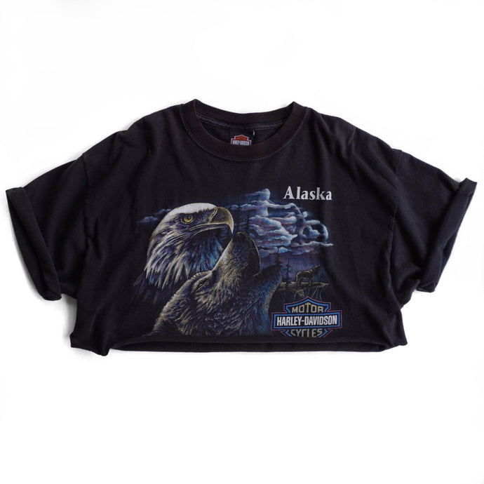 VINTAGE HARLEY ALASKA CROP TEE