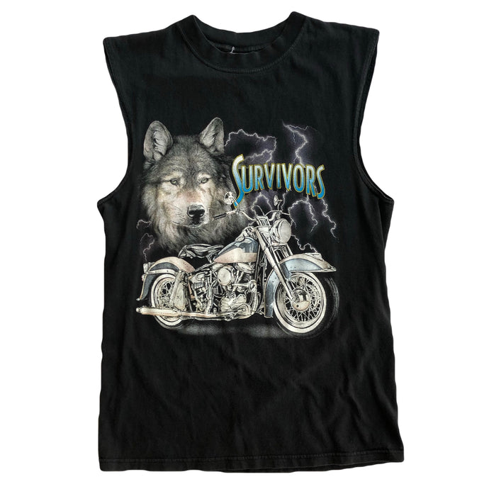 VINTAGE BIKER WOLF TANK