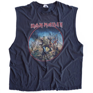 VINTAGE IRON MAIDEN DISTRESSED MUSCLE TEE