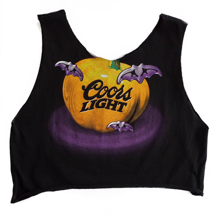 VINTAGE HALLOWEEN COORS CROP TANK
