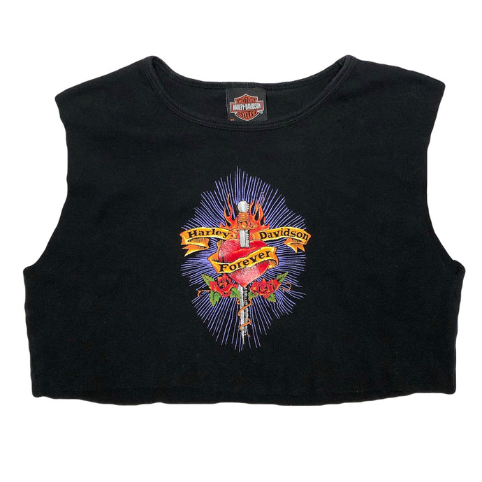 VINTAGE HARLEY DAGGER CROP TOP