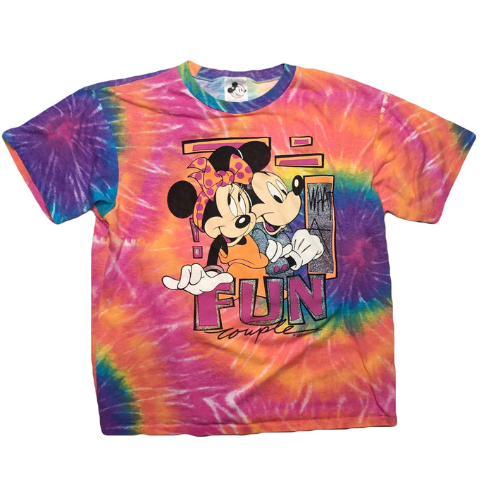 VINTAGE 80'S MICKEY & MINNIE FUN COUPLE TEE