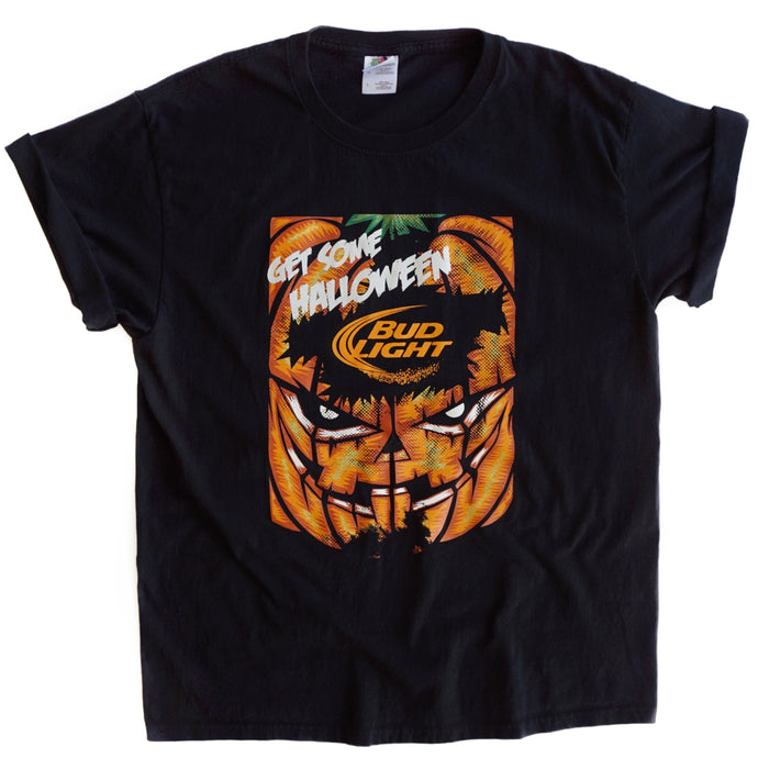 VINTAGE GET SOME HALLOWEEN BUD LIGHT TEE
