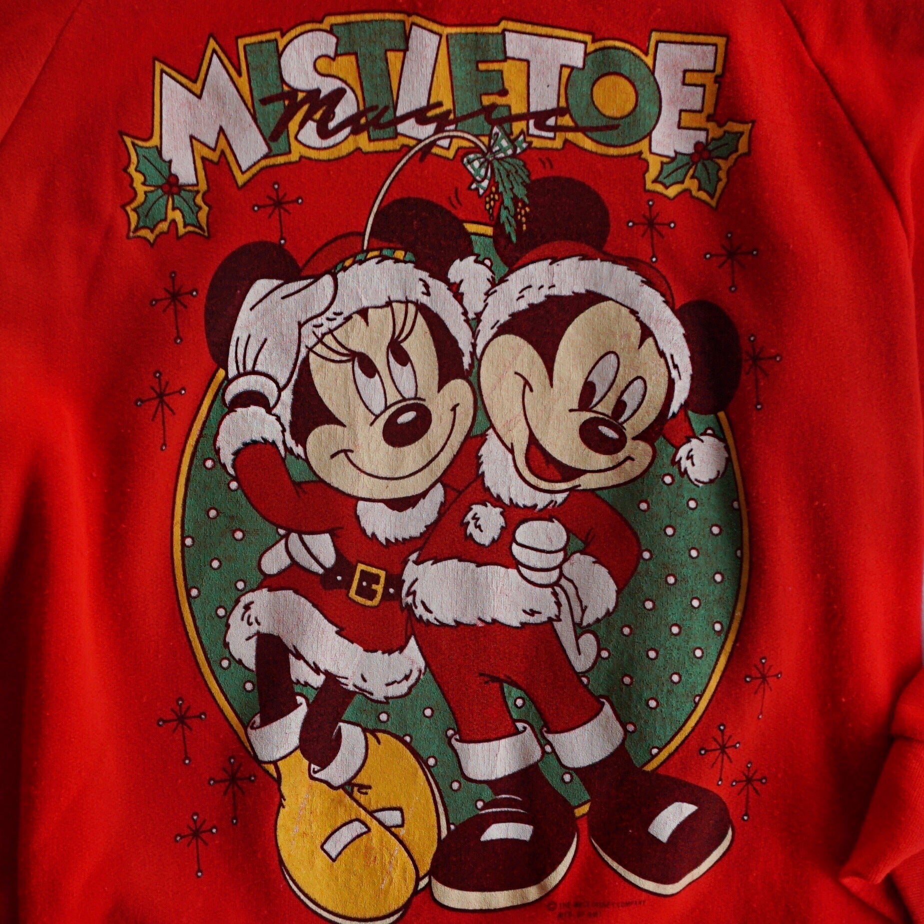 VINTAGE 90'S MISTLETOE MAGIC MICKEY & MINNIE CREWNECK – SANFT